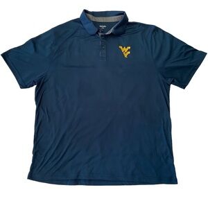West‎ Virginia Mountaineers Blue Polo Shirt Men XXL